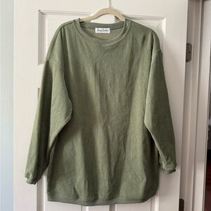 Jenny Brooks Olive Green Crew Neck Sweater